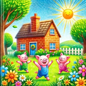 E-book infantil para colorear y leer los Tres Cerditos